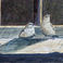 Two Sparrows on a Window Sill, Paintings by Gary Kolter