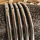 Five Bar Sterling Cuff with Fluted Repousse Button Terminals, Jewelry by John Begay