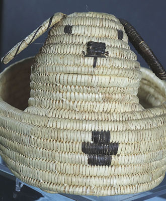 Irresistible Enormous Basketry Dog, Baskets by  Tohono O'Odham