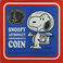 Snoopy Astronaut Commemorative Coin on Card by Charles Schulz