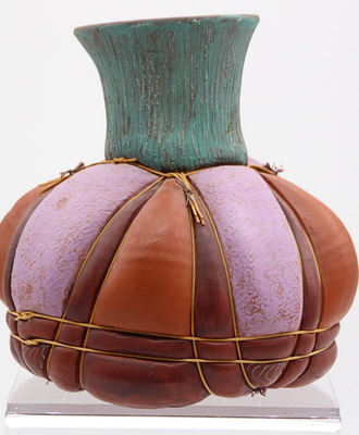 Lobed Ceramic Jar, Sculpture by Steven Schrepferman