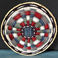 Hopi Multicolor Wicker Plaque 6 1/2" , Baskets by Artist Unknown