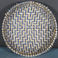 Blue and White Sifter Basket 8" Diameter, Baskets by Tewa Hopi -