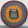 Vibrant 8 1/4" Basketry Plaque, Baskets by Tewa Hopi -