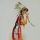 4 Indian Maiden Vignettes in Chromolithography, Prints by Jesse Parker Barrick