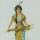 4 Indian Maiden Vignettes in Chromolithography, Prints by Jesse Parker Barrick