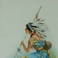 4 Indian Maiden Vignettes in Chromolithography, Prints by Jesse Parker Barrick