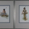 4 Indian Maiden Vignettes in Chromolithography, Prints by Jesse Parker Barrick
