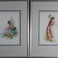 4 Indian Maiden Vignettes in Chromolithography, Prints by Jesse Parker Barrick