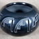Outlined, Carved, Polished Blackware Jar with Stepped Designs, Pottery by Marie Suazo