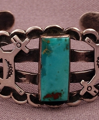 Harvey Company Style Cuff, Jewelry by  Navajo