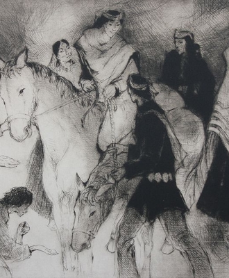 Chance  Encounter, Prints by Gene Kloss