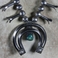 Navajo squash blossom necklace