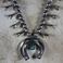 Cerrillos Turquoise Squash Blossom Necklace, Jewelry by  Navajo