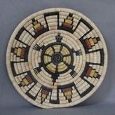 Coiled Hopi Turtle Basketry Plaque, Baskets by   Hopi basket