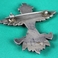 Knifewing Overlay Silver Pin, Jewelry by  Navajo