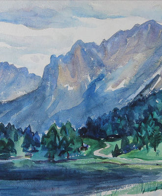 Cabin by the Lake, Paintings by Jean Paul Slusser