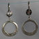 Navajo Button Wire Earrings with Hoop Drops, Jewelry by  Navajo
