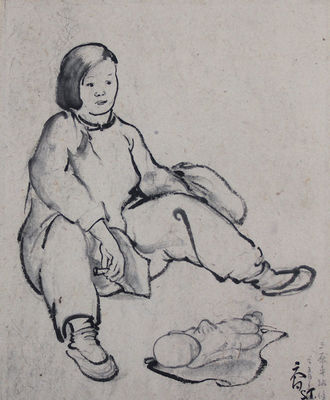 Chinese Brush and Ink Drawing, Drawings by Su Tu Chou