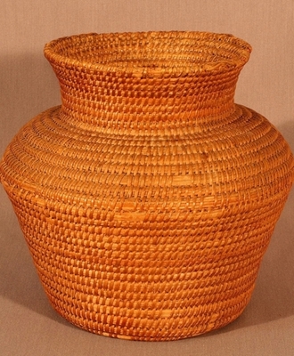 Coiled Gap Stitch Olla, Baskets by Pima