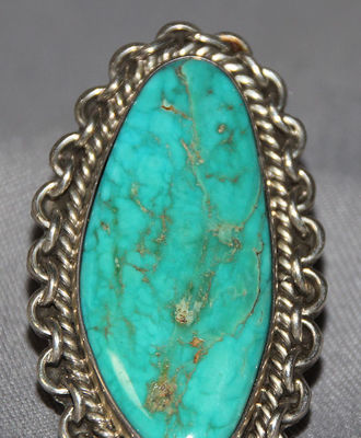 Carico Lake Turquoise Ring, Jewelry by  Navajo