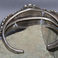 Navajo or Zuni Three Stone Sterling Bracelet, Jewelry by Artist Unknown