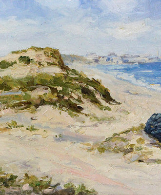Virginia Shore Looking North, Paintings by Lynn Baker