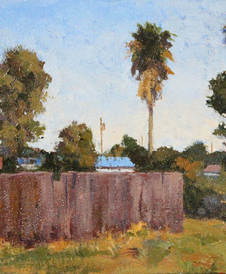 80's Back Yard Phoenix #2, Paintings by Lynn Baker
