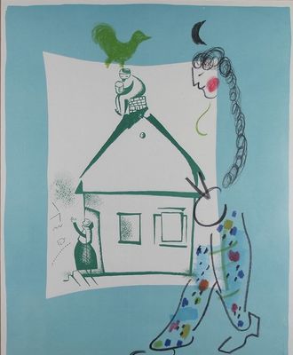 The House in My Village, Prints by Marc Chagall
