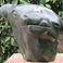 Calf's Head in Verdite, Sculpture by Nicholas Kadzungura