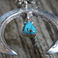 Sterling Silver Naja with One Turquoise on Large Bead Necklace, Jewelry by  Navajo