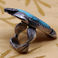 Floriform Navajo Turquoise and Silver Ring, Jewelry by  Navajo