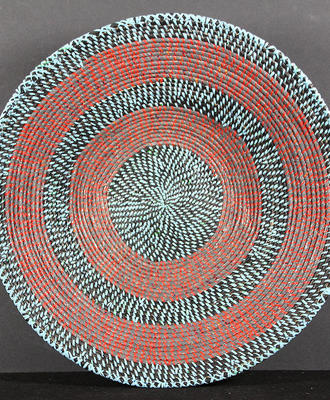 Large Concentric Banded Coiled Basket, Baskets by  Zimbabwe