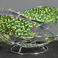 Beaded Green Fruit Bowl, Beadwork by Zimbabwe artist