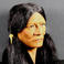#3 Hand-carved Wooden Indian Head , Sculpture by Cecil Wakefield