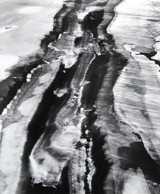 Frozen Stream, N. H. , Photography by J. Barry Thomson