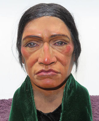 Portrait of Citizen Wearing Green Velvet, Sculpture by Cecil Wakefield