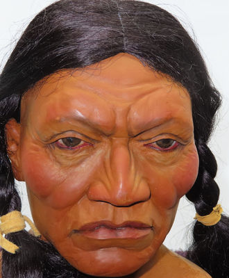 Portrait Bust with Braided Hair, Sculpture by Cecil Wakefield