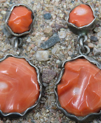 Custom Coral Earrings, Jewelry by Leekya Deyuse